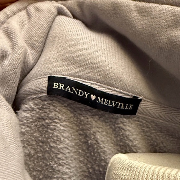 0162 - Brandy Melville Lavender Quarter-Zip Sweatshirt - Picture 5 of 8